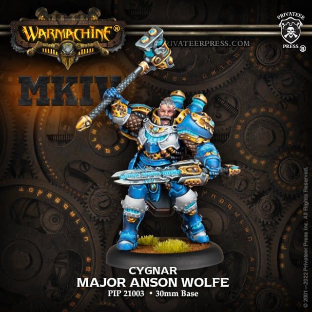 WARMACHINE - CYGNAR: MAJOR ANSON WOLFE