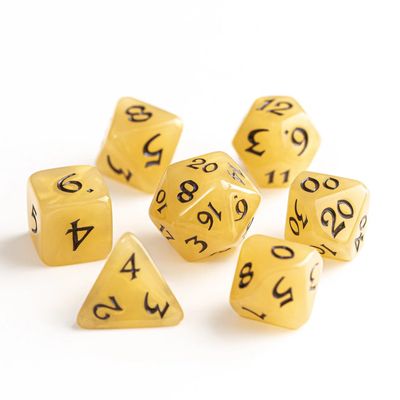 dh DICE SET 7 WHIPPED HONEY