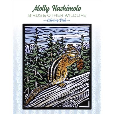 COLORING BOOK MOLLY HASHIMOTO BIRDS &amp; OTHER ANIMALS