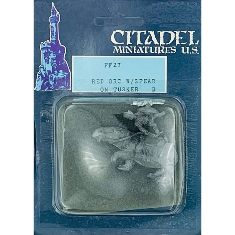 RED ORC w/ SPEAR ON GIANT TUSKER