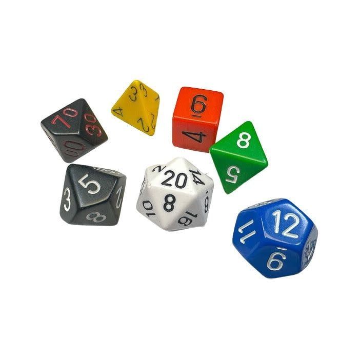chx DICE SET 7 NOSTALGIA OPAQUE GM &amp; BEGINNER PLAYER
