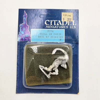 TROLL IN CHAIN MAIL w/ SCIMITAR