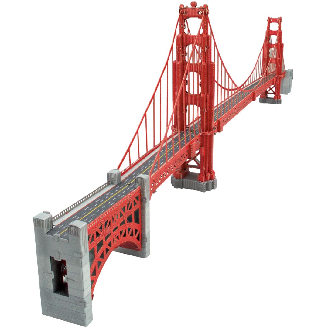 3D METAL EARTH GOLDEN GATE BRIDGE (Full Color)