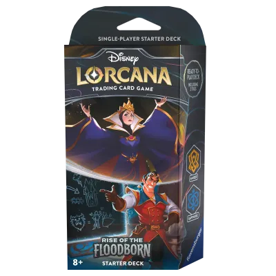 LORCANA TCG: RISE OF THE FLOODBORN AMBER AND SAPPHIRE STARTER DECK