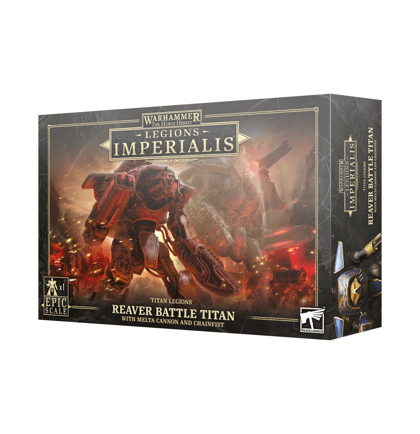 LEGIONS IMPERIALIS: REAVER TITAN w/ MELTA CANNON + CHAINFIST