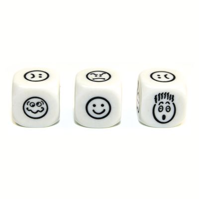 CUSTOM D6 16mm SMILEY FACES (EMOTICONS)