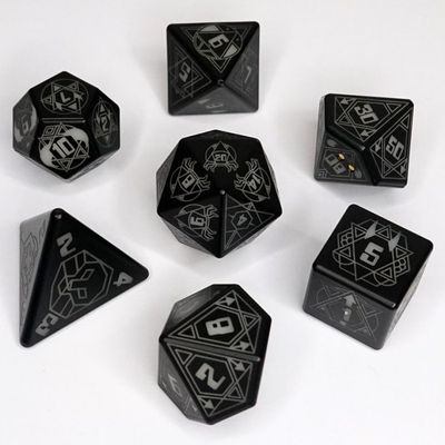 DICE SET 7 L.E.D. RECHARGEABLE