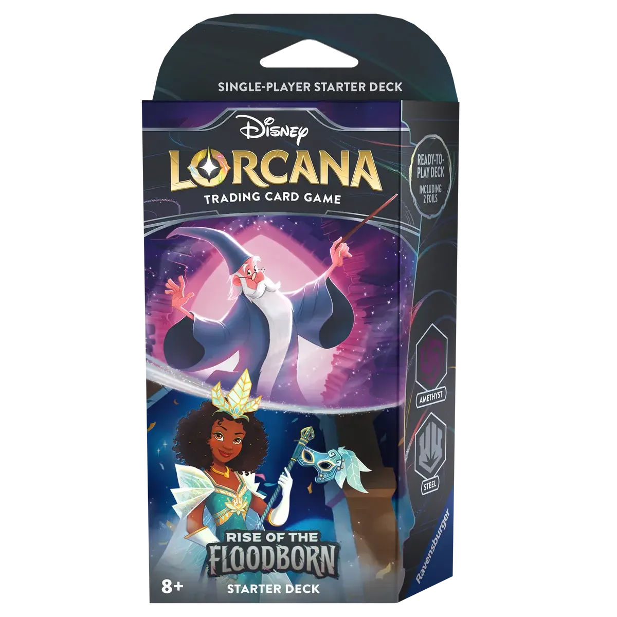 LORCANA TCG: RISE OF THE FLOODBORN AMETHYST AND STEEL STARTER DECK