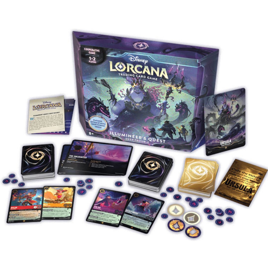 LORCANA TCG: URSULA`S RETURN DEEP TROUBLE ILLUMINEER`S QUEST