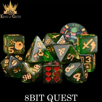 dnd DICE SET 11 8-BIT QUEST