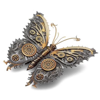 3D METAL EARTH STEAMPUNK BUTTERFLY
