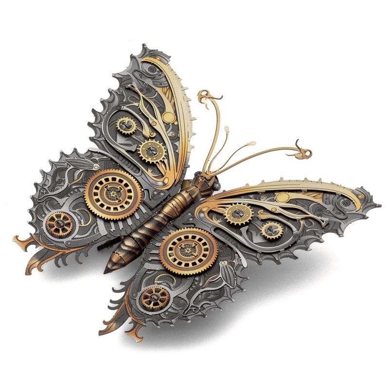 3D METAL EARTH STEAMPUNK BUTTERFLY