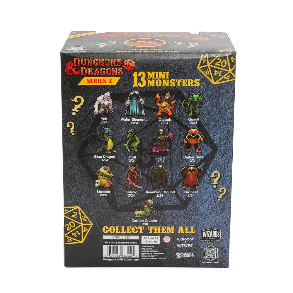 D&amp;D BLIND BOX :  3-INCH VINYL MINI-MONSTER SERIES 2