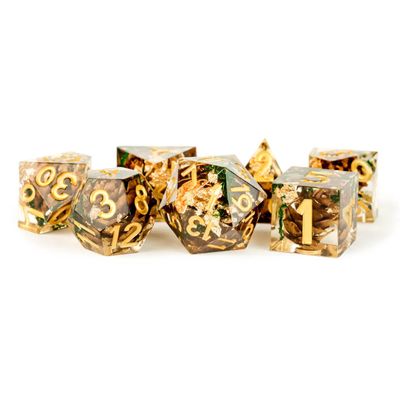 fr DICE SET 7 SHARP PINECONE