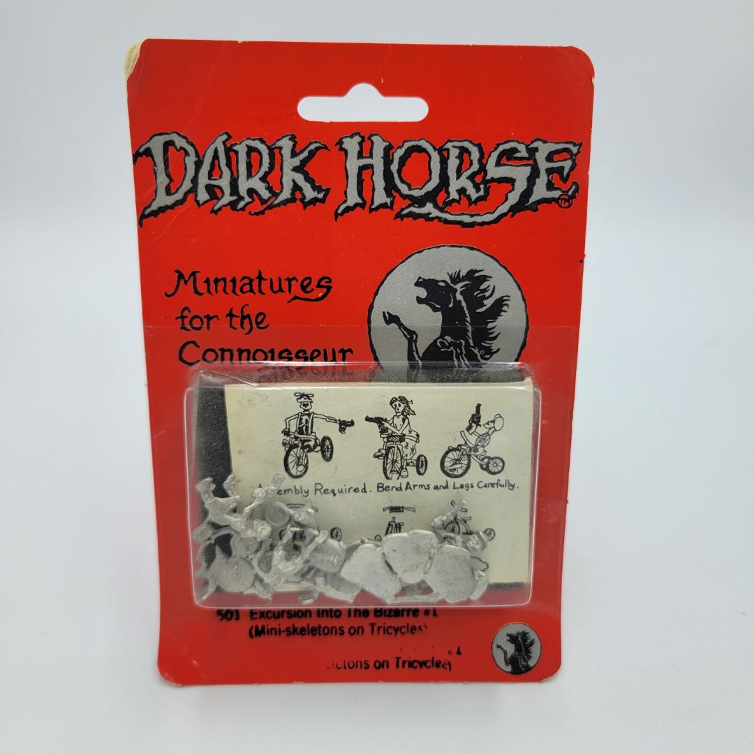EXCURSION INTO BIZARRE #1 - MINI-SKELETONS ON TRICYCLES
