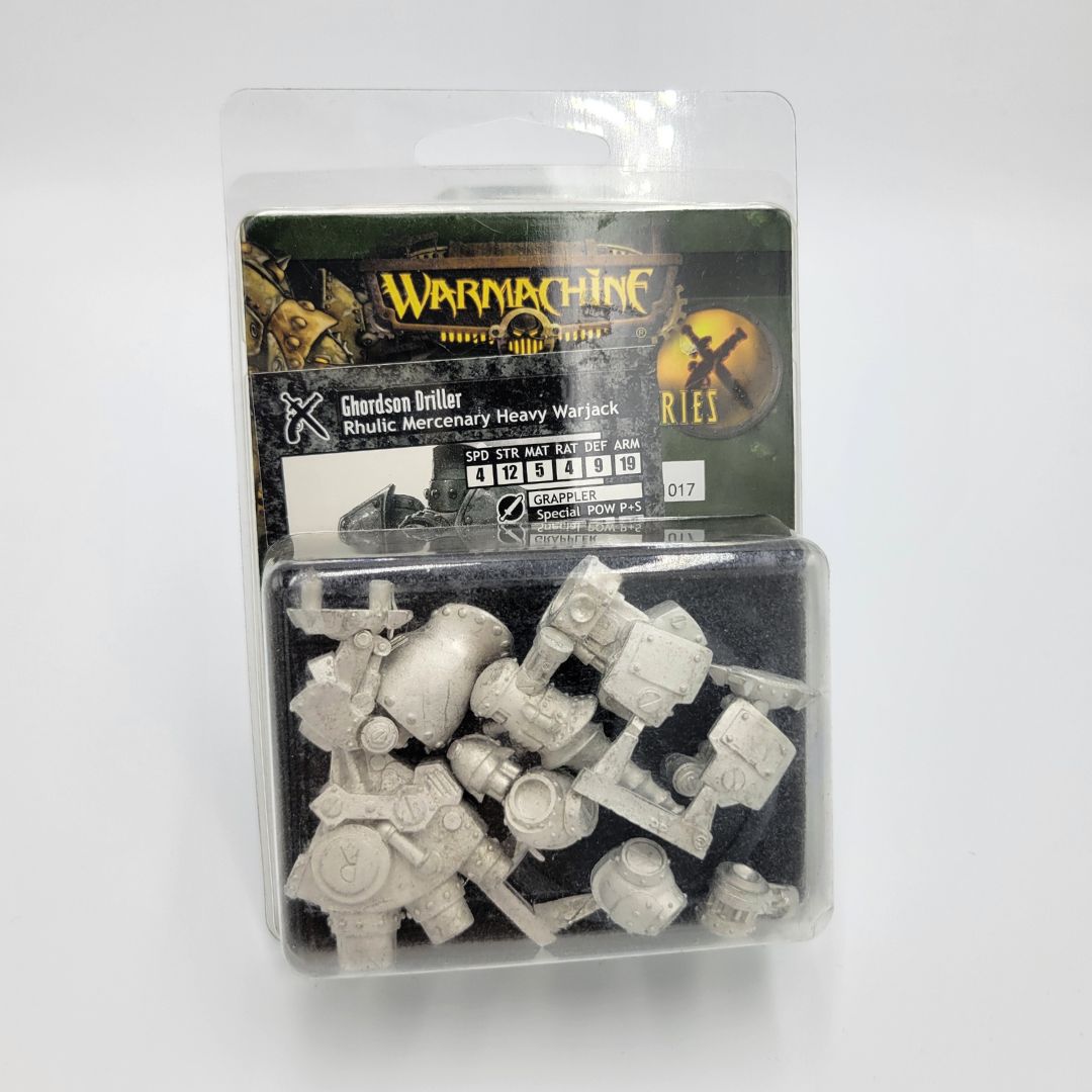 WARMACHINE - GHORDSON DRILLER, RHULIC MERCENARY HEAVY WARJACK