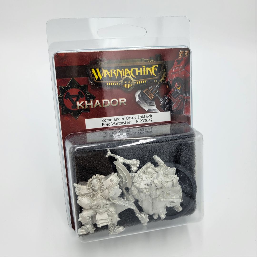 WARMACHINE - KOMMANDER ORSUS ZOKTAVIR, EPIC WARCASTER