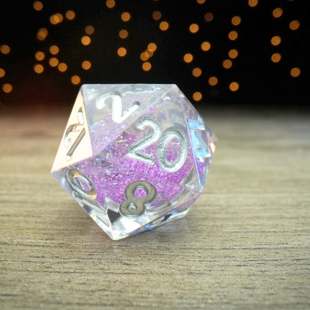 DICE D20 ELIXIR LIQUID CORE SORCEROUS SWIRL