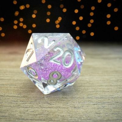 DICE D20 ELIXIR LIQUID CORE SORCEROUS SWIRL
