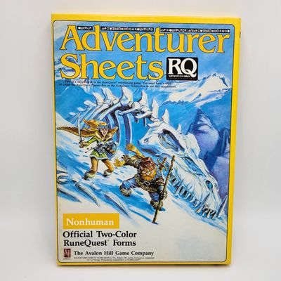 RUNEQUEST - ADVENTURER SHEETS: NONHUMAN (1985)