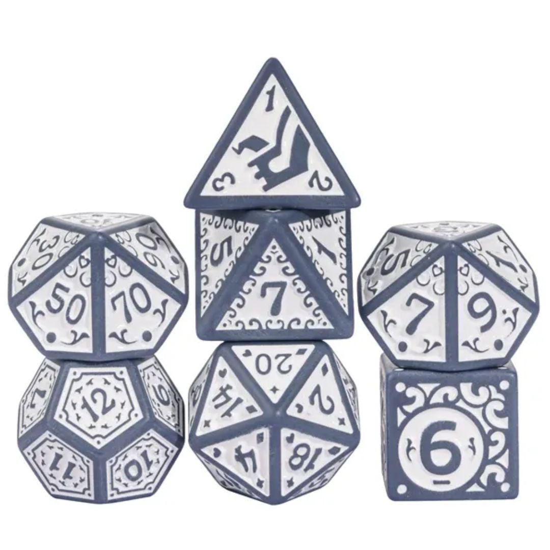 fb DICE SET 7 CRISP BLIZZARD