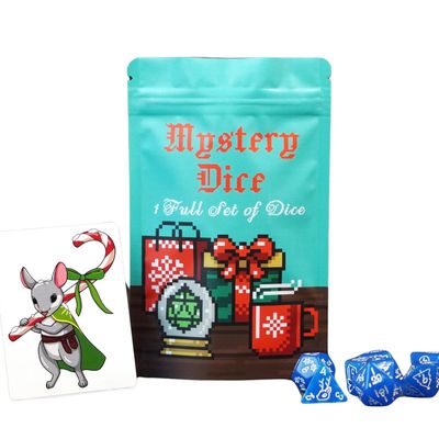 MYSTERY DICE SET 7 1985 HOLIDAY PREMIUM