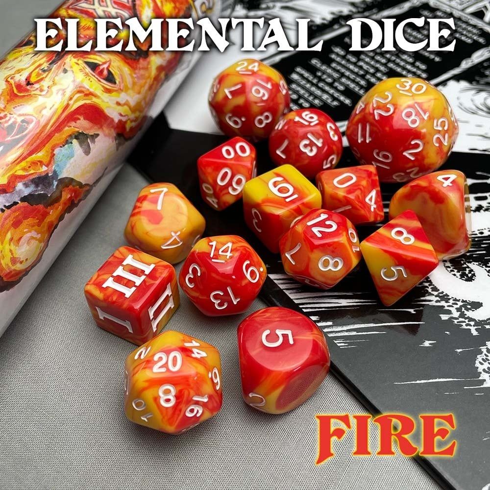 DICE SET 14 DCC: FIRE ELEMENTAL