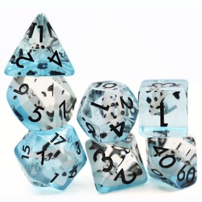 fb DICE SET 7 RESIN LUCKY KOI FISH
