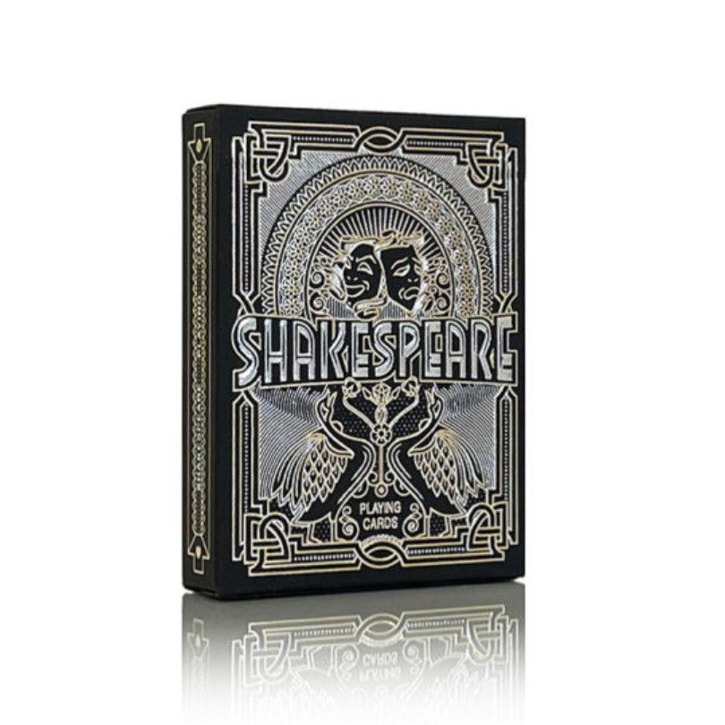 SHAKESPEARE (BLACK) PLAYING CARDS