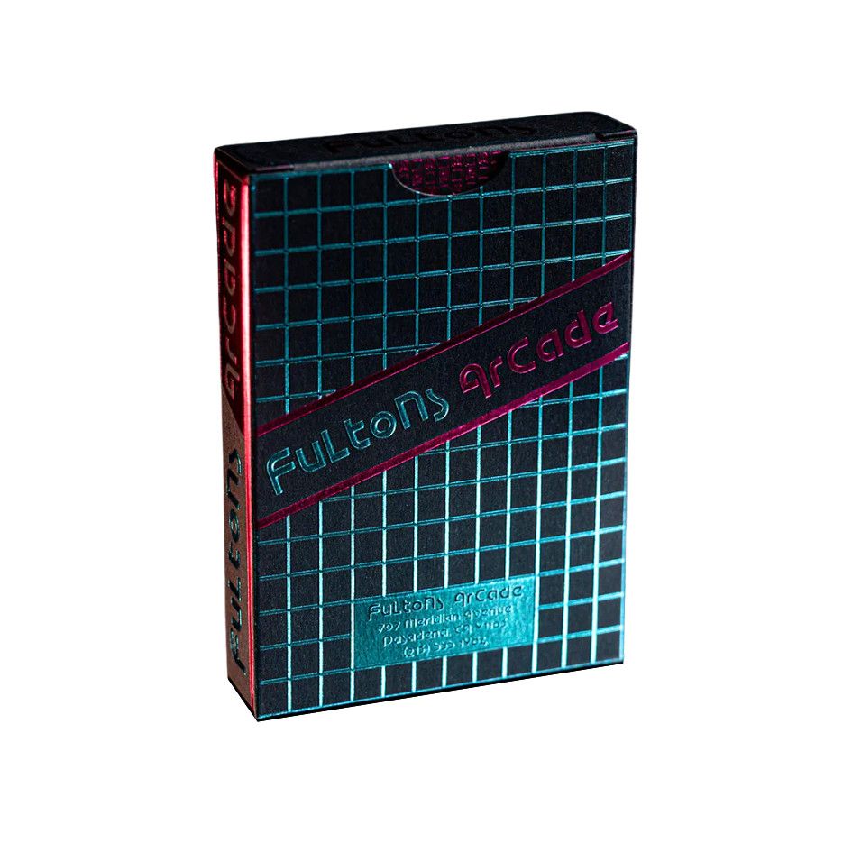 FULTON&#39;S ARCADE PINK &amp; BLUE (TRON EDITION) PLAYING CARDS