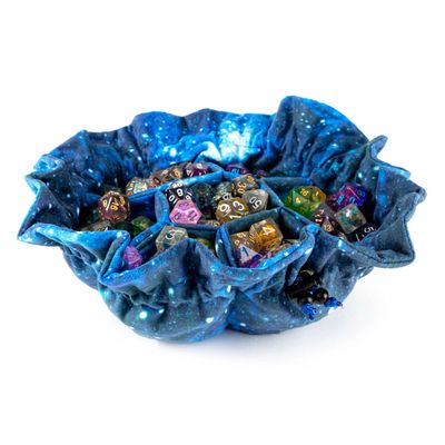 DICE BAG: VELVET 7 POCKET - GALAXY