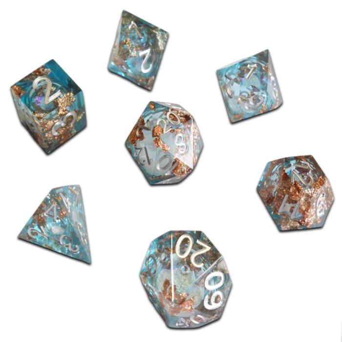 chro DICE SET 7 CUBE MOLTEN RELICS