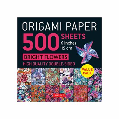 ORIGAMI PAPER BRIGHT FLOWERS 6&quot; (500)