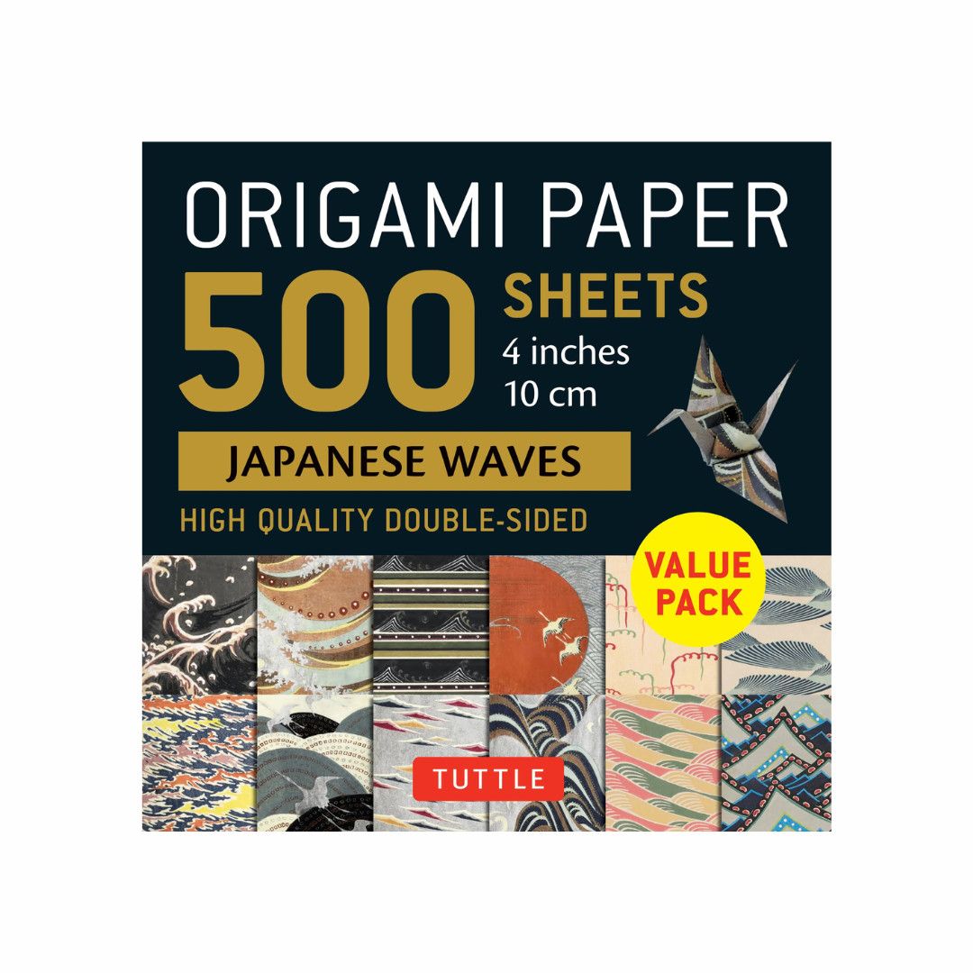 ORIGAMI PAPER JAPANESE WAVES 4&quot; (500)