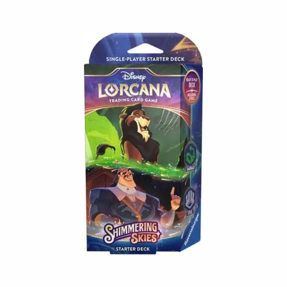 LORCANA TCG: SHIMMERING SKIES EMERALD &amp; STEEL STARTER DECK