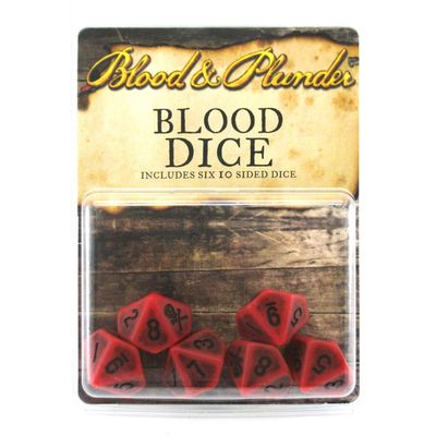 BLOOD &amp; PLUNDER: BLOOD D10 DICE SET