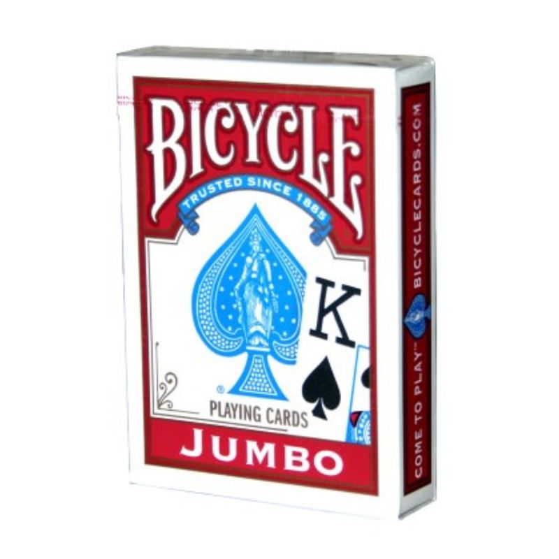 BICYCLE - JUMBO INDEX  PLAYING CARDS RED