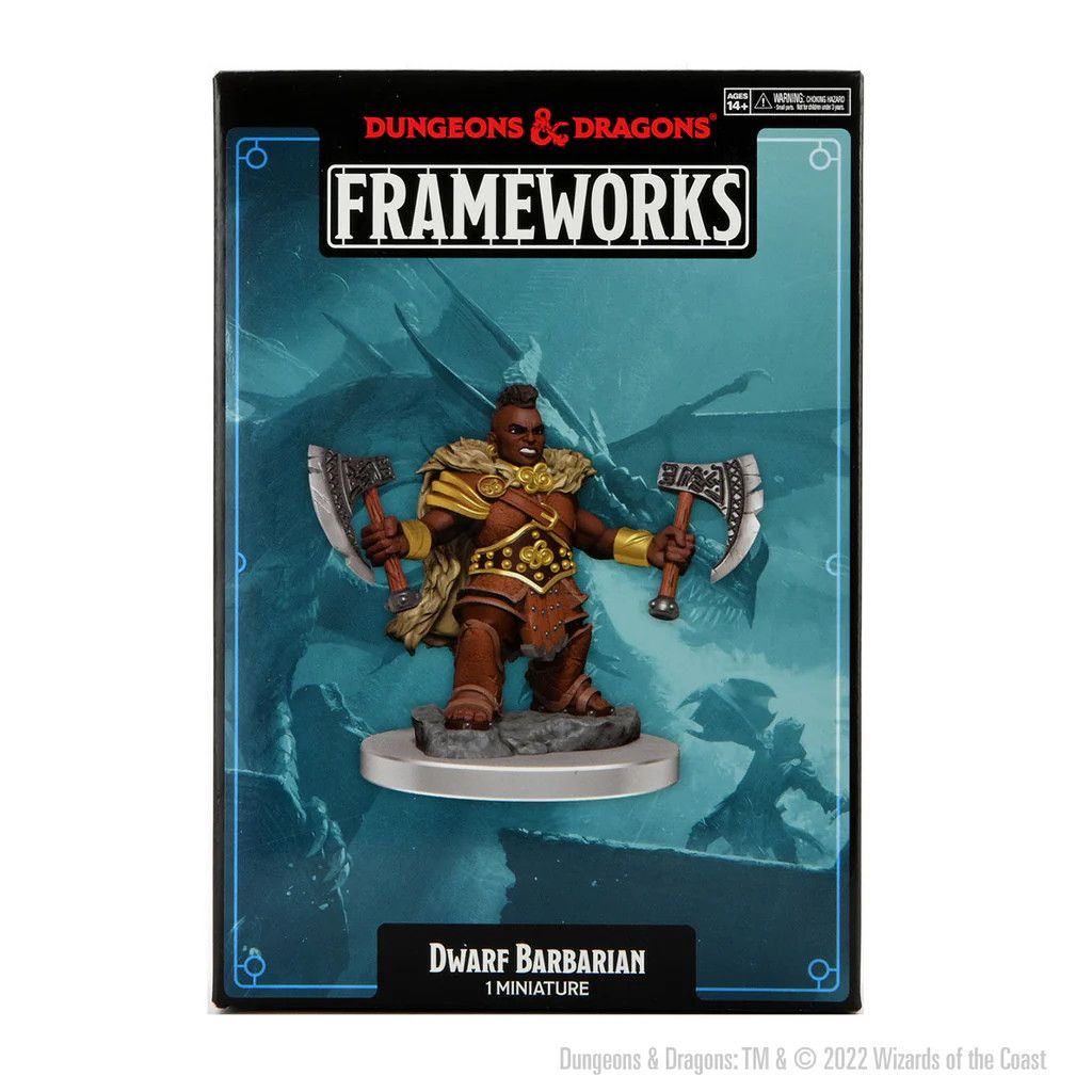 MINIS: D&amp;D: FRAMEWORKS DWARF BARBARIAN FEMALE