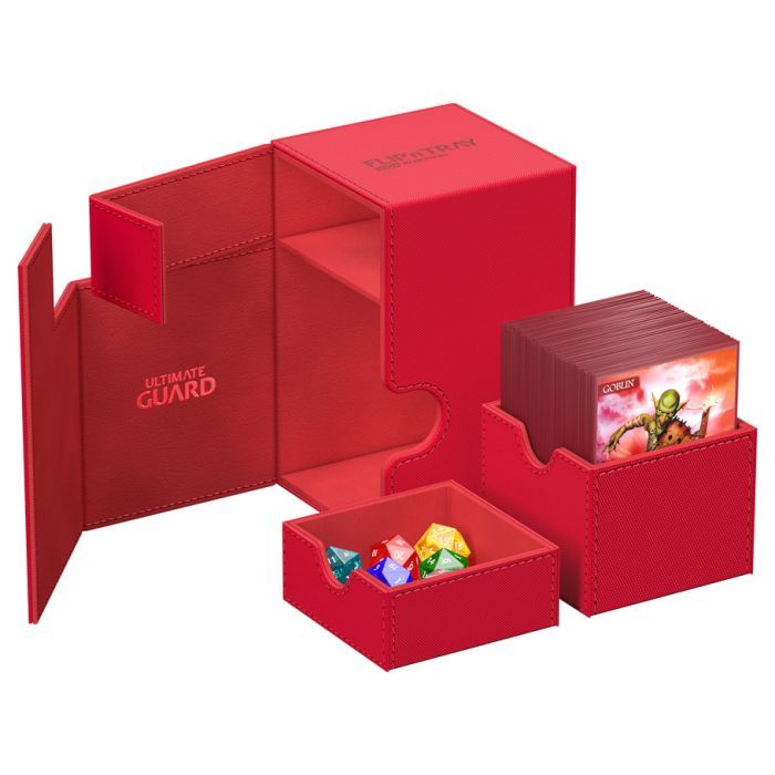 DECK BOX: FLIP`N`TRAY: 100+: RED