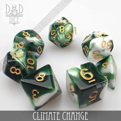dnd DICE SET 7 CLIMATE CHANGE
