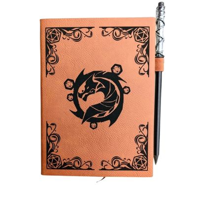 NOTEBOOK: VEGAN LEATHER WAITING WYVERN MINI DOT