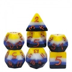 cul DICE SET 7 PRIDE NON-BINARY (FLAT CORNERS)
