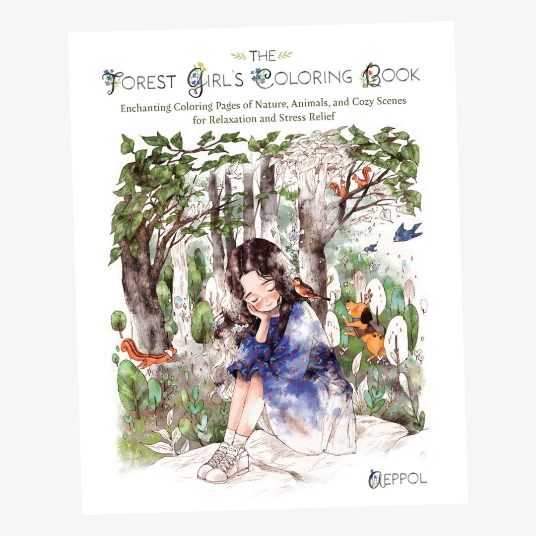 COLORING BOOK FOREST GIRL&#39;S
