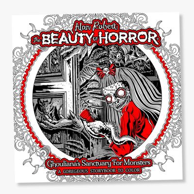 COLORING BOOK BEAUTY OF HORROR: GHOULIANA&#39;S SANCTUARY