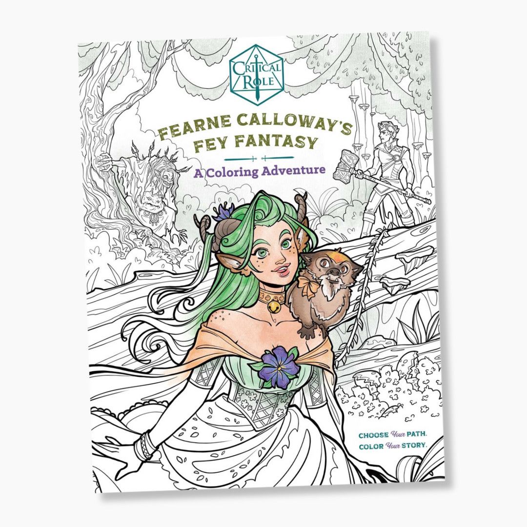 COLORING BOOK CRITICAL ROLE FEARNE CALLOWAY&#39;S FEY FANTASY