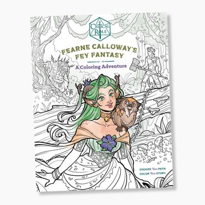 COLORING BOOK CRITICAL ROLE FEARNE CALLOWAY&#39;S FEY FANTASY