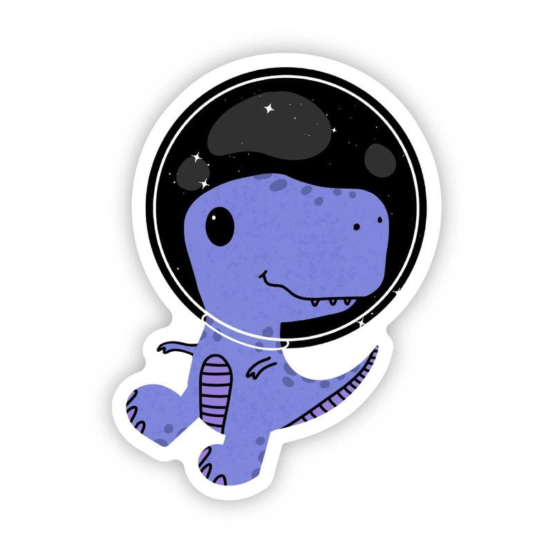 STICKER - DINOSAUR ASTRONAUT