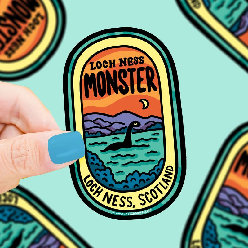 STICKER - LOCH NESS MONSTER CRYPTID LOCATION SIGHTING