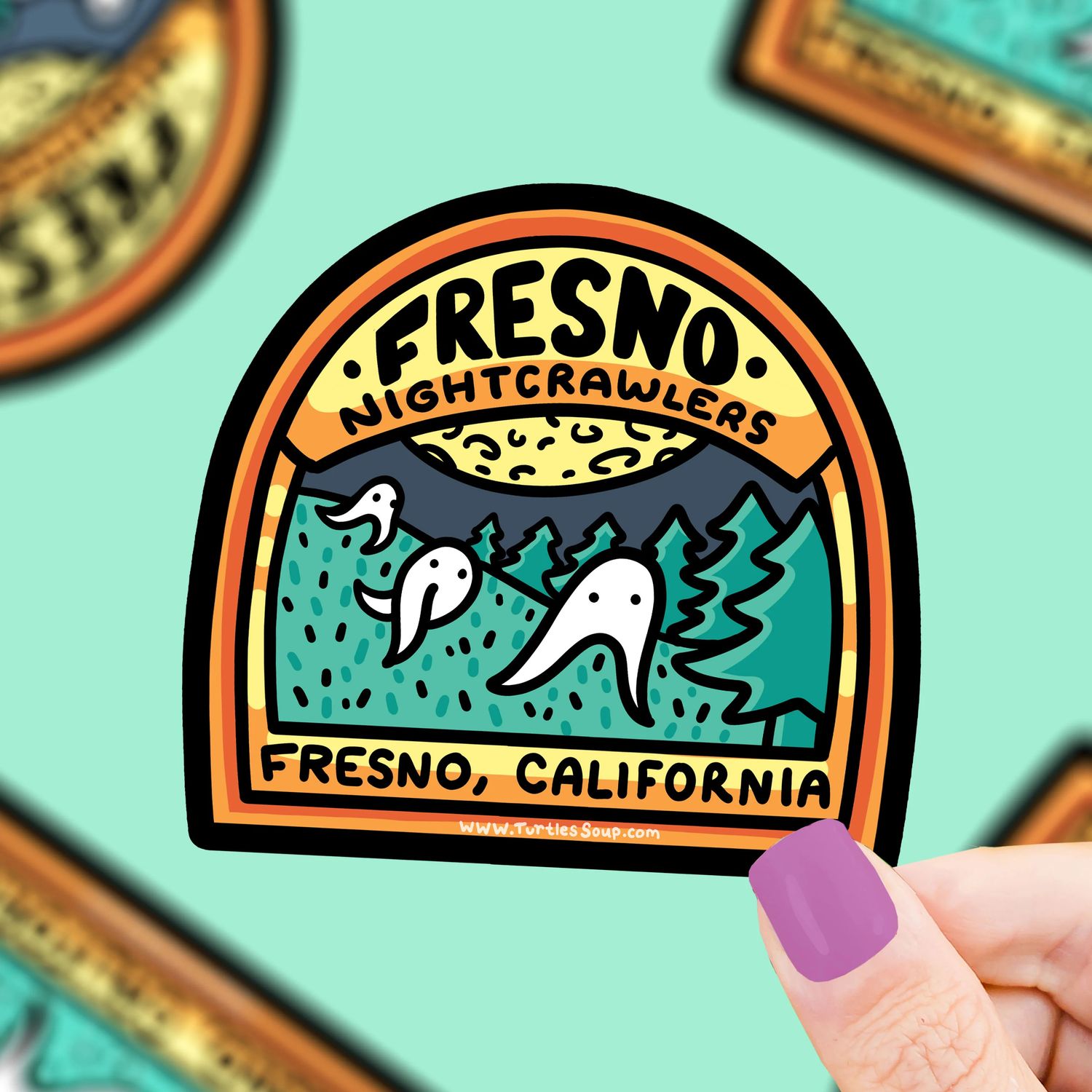STICKER - FRESNO NIGHTCRAWLER CRYPTID SIGHTING