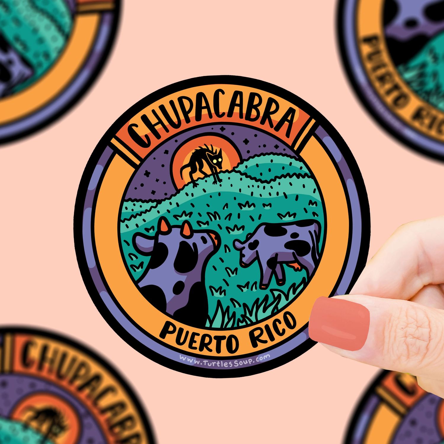 STICKER - CHUPACABRA CRYPTID LOCATION SIGHTING